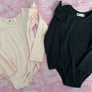 Kids Pink & Black Bodysuit bundle